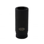 Вложка шестостенна ударна удължена 3/4", CR-MO, Black