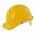 Защитна каска с HDPE околожка, „CE“, жълта