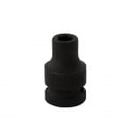 Вложка шестостенна ударна 1/2", CR-MO, Black