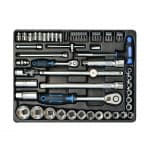 Комплект за количка, 1/2" & 1/4" DR. SOCKET SET, 60 ч.