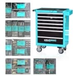 Количка с инструменти WhirlPower, 7 чекмеджета, 205 части