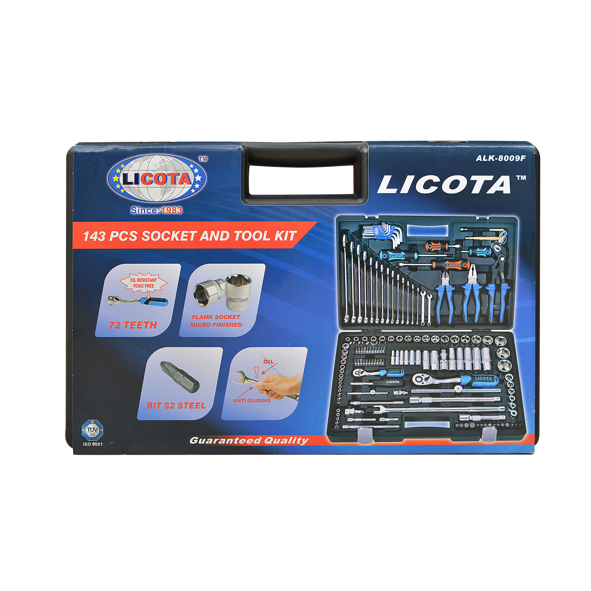 Комплект инструменти 1/4" 1/2", CR-V, MF, 143 части | ИТТ България ЕООД