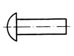 Round head rivets, nominal dia. 10–36 mm  