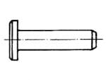 Clevis pins w/out hold for split pins Form A= without split pin holes  
