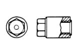 Hexagon nuts for stud bolts  