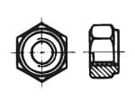 Hexagon nuts for stud bolts  