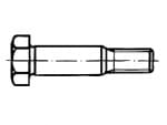 Hex fitting bolts w/long threaded portion  