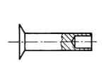 Semi-tubular countersunk head rivets