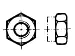 Self-locking nuts, all-metal construction  