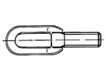 Oval eye head head fittings for swivels and turnbuckles  