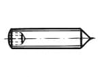 Socket set screws with cone point  