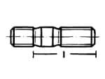 Шпилка с дължина на резбата 1,25 d  