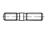 Studs with metric interference thread, end = 2,5 d  