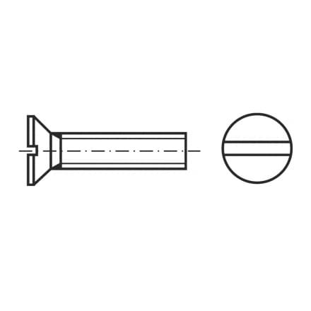 DIN 963-SS   Винт със скрита г
