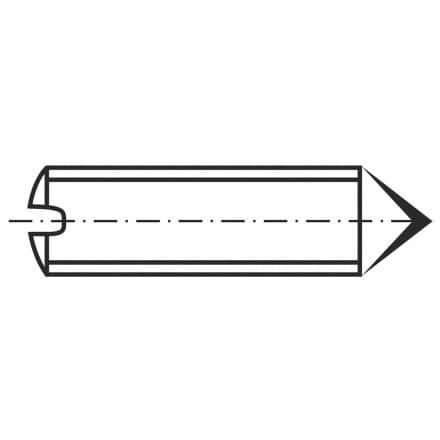 DIN 553-SS   Винт стопорен кон