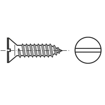 DIN 7972-SS Винт с плоска скри