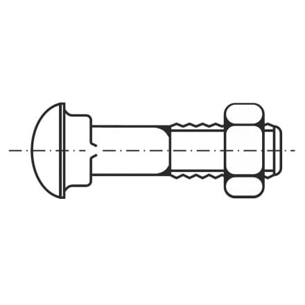 DIN 5903-1-SS Болт декоративен