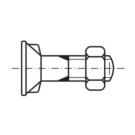 DIN 11014   Винт скрита глава