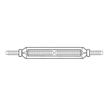 DIN 1480-SS   Обтегач с 2 шпил