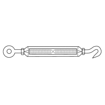 DIN 1480-SS   Обтегач с 1затво