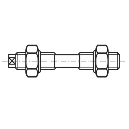 DIN 2510-SS   Шпилка с точен р