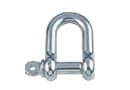 8258 Straight D-shackle, short