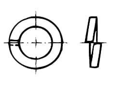 DIN 127В   Шайба пружинна с гл