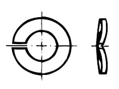 DIN 128А   Шайба пружинна, вис