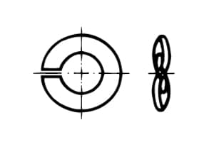 DIN 128B   Шайба пружинна, вис