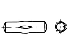 DIN 1475-SS   Grooved pins thi