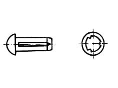 DIN 1476-SS   Round head groov