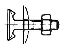 DIN 15237   Елеваторен болт с 