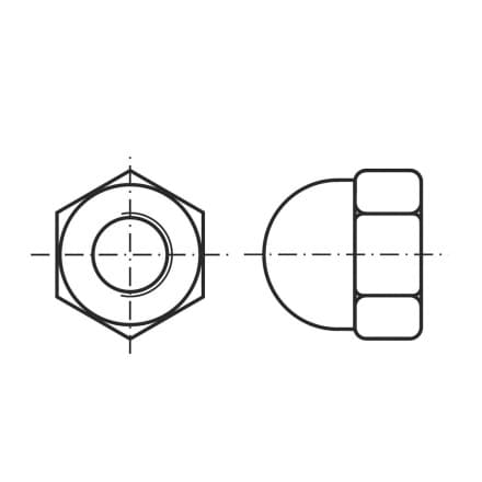 DIN 1587   Гайка глуха (калпак