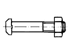DIN 261   Болт – Т образен с г