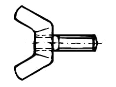 DIN 318-SS   Surub fluture cu 