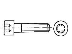 DIN 34802   Винт с цилиндрична