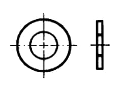 DIN 34813   Шайба от пластмаса