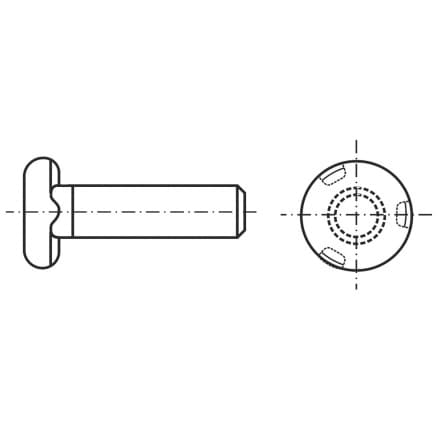 DIN 34817   Винт за заваряване