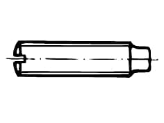 DIN 417-SS   Slotted set screw