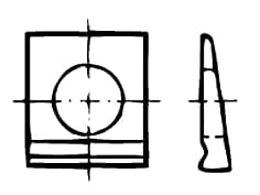 DIN 435   Шайба квадратна 14 %