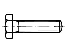 DIN 558   Болт с шестостенна г