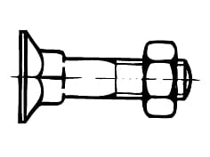 DIN 605   Болт със скрита глав