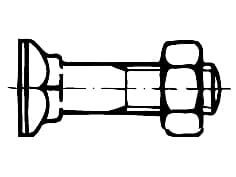 DIN 608   Болт със скрита глав