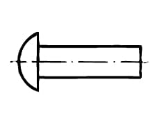 DIN 660-SS   Nit cu cap bombat