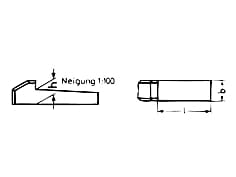 DIN 6887   Taper keys with gid