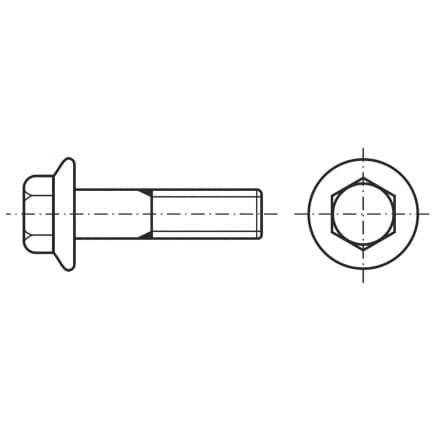 DIN 6922   Болт с фланшова гла