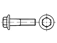 DIN 6922-SS Surub cu cap hexag