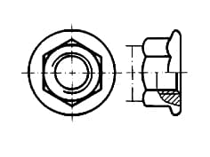 DIN 6927-SS Self locking hex f