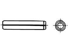 DIN 7344   Щифт пружинен спира