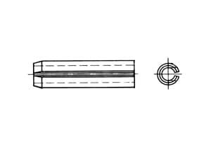 DIN 7346   Spring type straigh